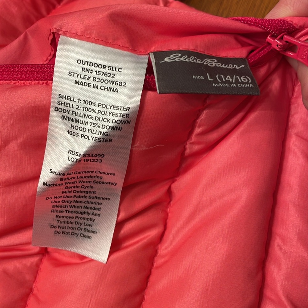 Girls reversible down jacket - Picture 6 of 6